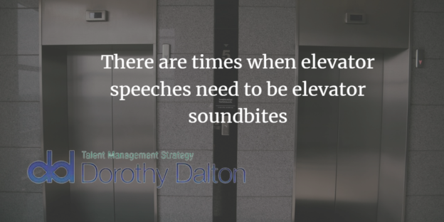 Elevator speeches