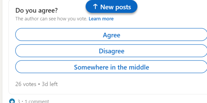 LinkedIn polls